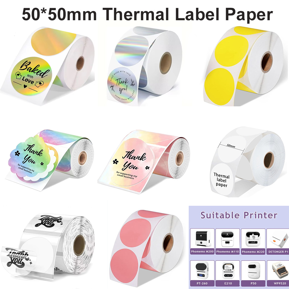 Commercial Printing Paper - 1 롤 원형 원형 감열지 50x50mm