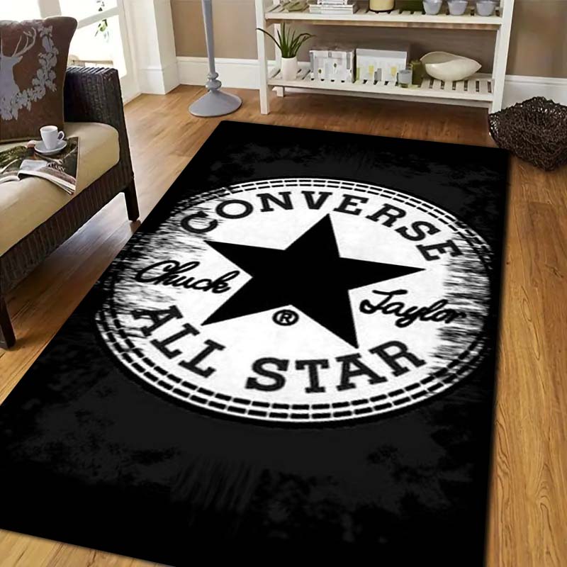 Commercial Printing Inc - C-Converse 소프트 플란넬 프린트 러그 미끄럼