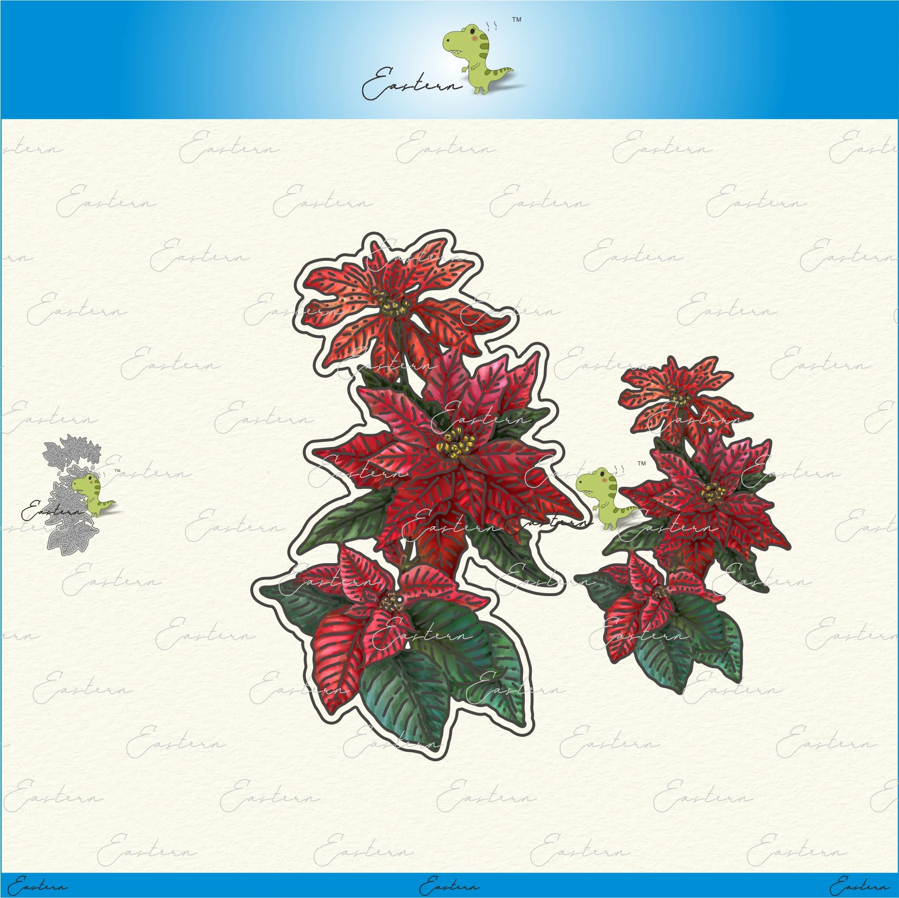 Commercial Printing Paper - 순수 포인세티아 다이 세트 금속 커팅