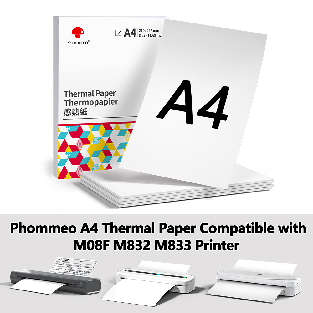 Phomemo 열전사 용지 A4 프린터 용지, 빠른 건 - Commercial Printing Paper 리뷰 및 가격