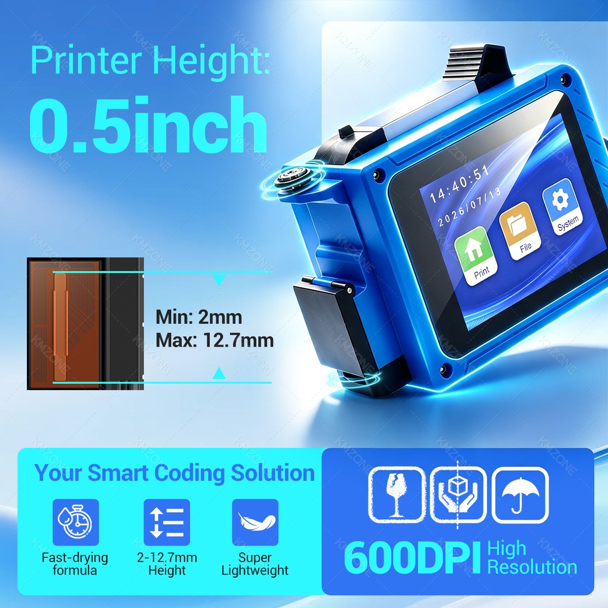12.7mm 블루투스 미니 QR 바코드 배치 코드 날짜 - Commercial Printing Labels 리뷰 및 가격