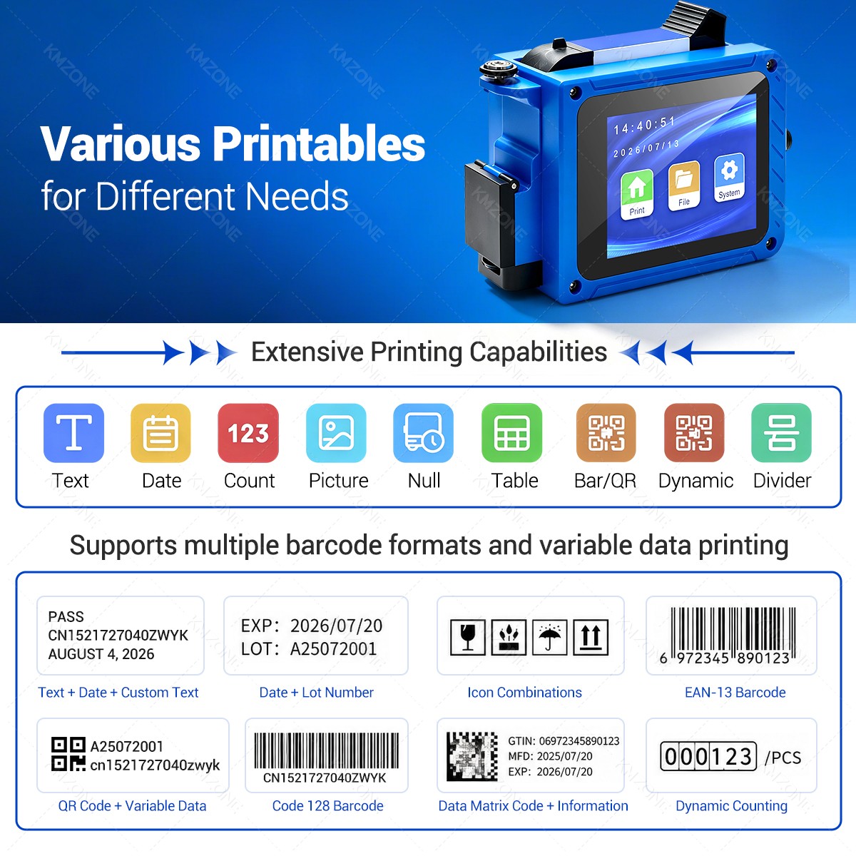 12.7mm 블루투스 미니 QR 바코드 배치 코드 날짜 - Commercial Printing Labels 리뷰 및 가격