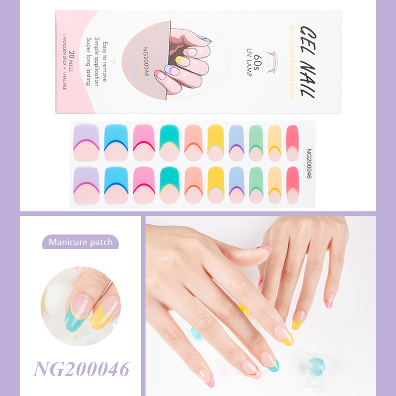 발견 된 표범 인쇄 반 경화 젤 네일 스트립 간단한 혼 - Commercial Printing Paper 리뷰 및 가격