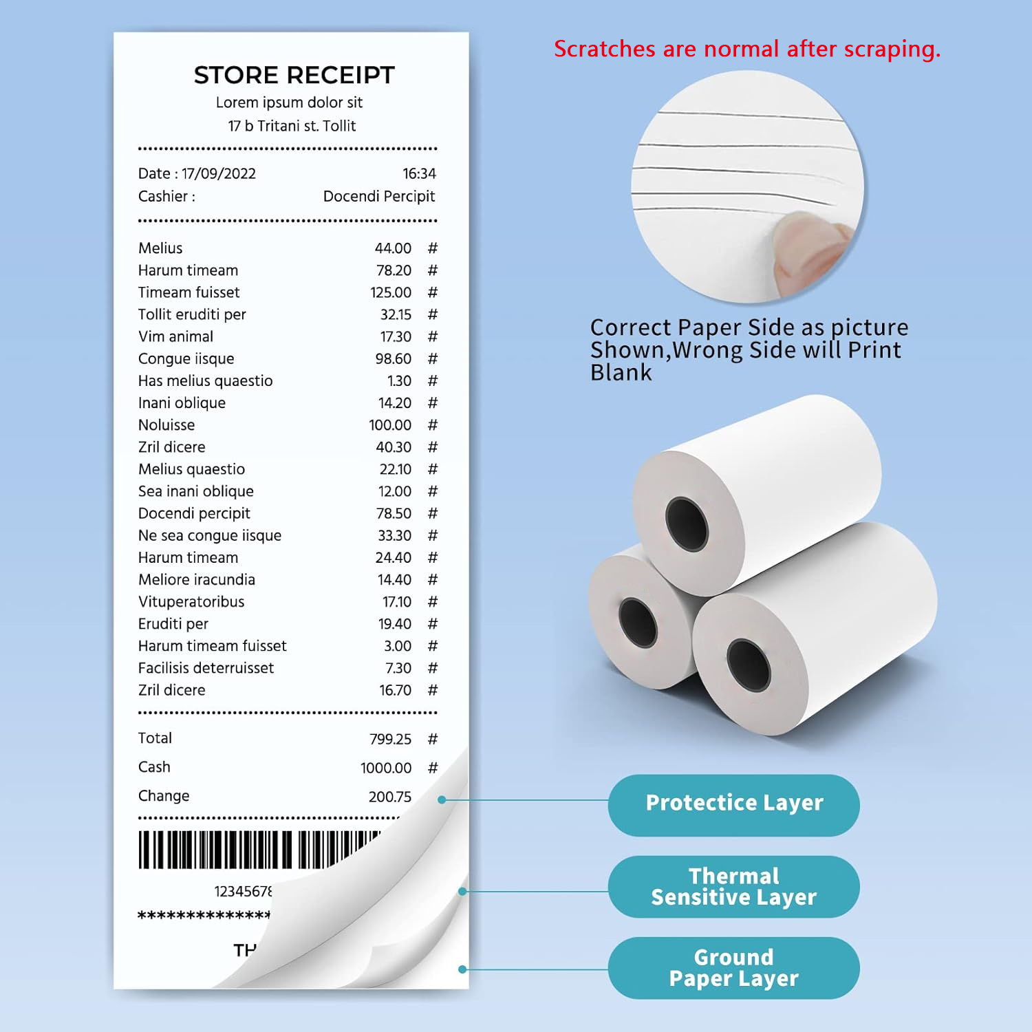 80MM 열전사 영수증 용지 3/6/10 롤 슈퍼마켓  - Commercial Printing Paper 리뷰 및 가격