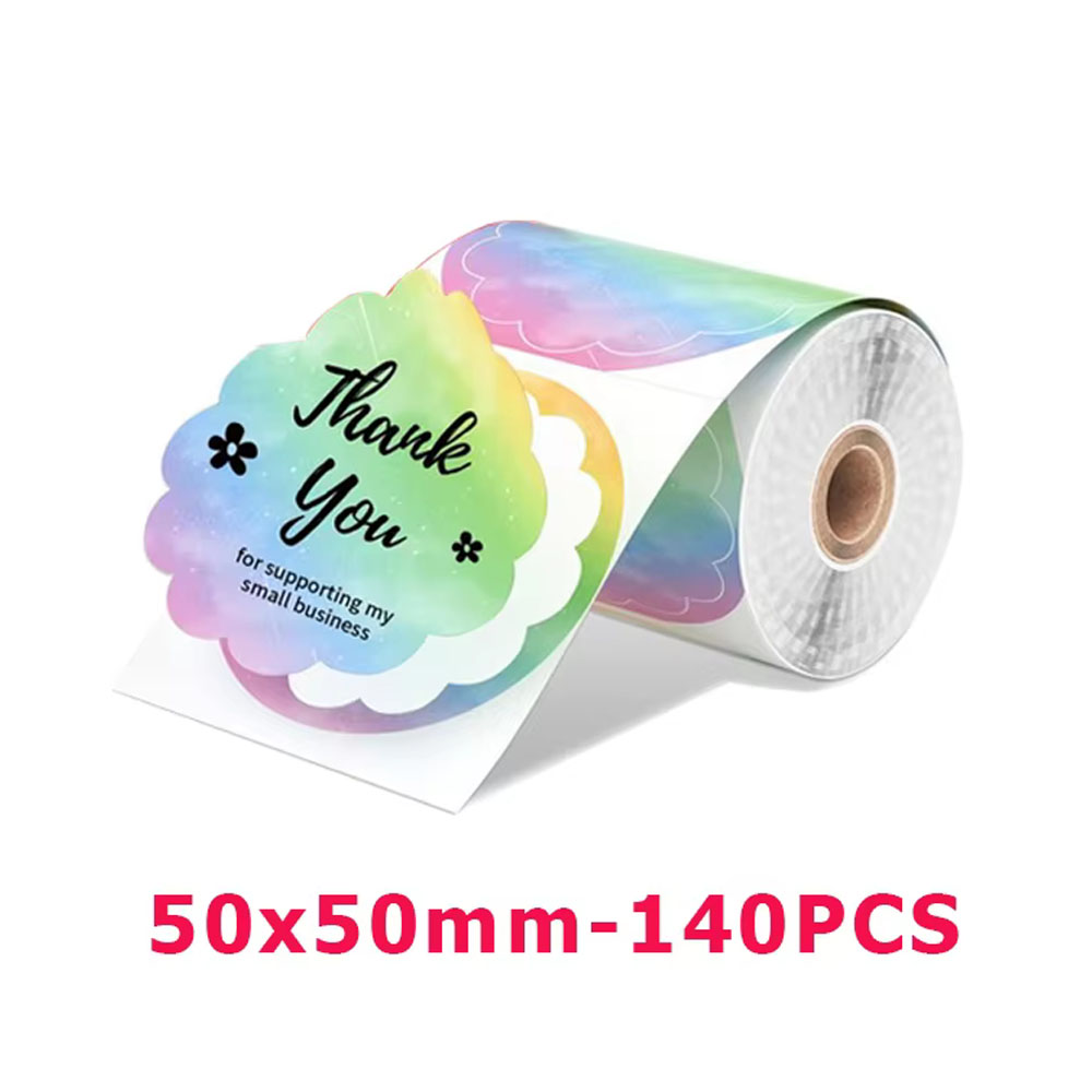 1 롤 원형 원형 감열지 50x50mm 라벨 스티커 M - Commercial Printing Paper 리뷰 및 가격