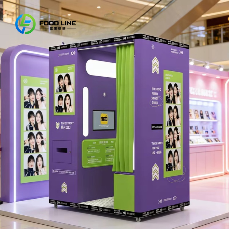 맞춤형 스포츠 스타일 사진 부스, 보라색 외관, 즉석  - Global Commercial Printing 리뷰 및 가격